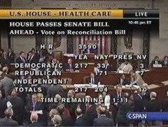 HR 3590 PASSES